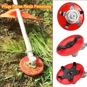 Pisau Matun Mesin Pemotong Rumput Dan Tanah Blade Ukuran 6 Inch Kepala Sikat Alat Penyiang