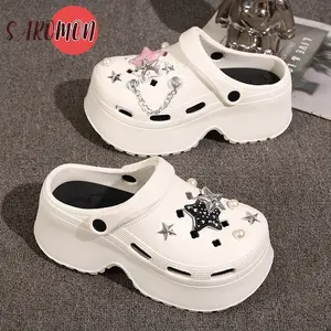 SAROMON Sandal Baim Wanita Korea Dewasa FUJI Permata Sandal Kodok EVA Sandal Tinggi