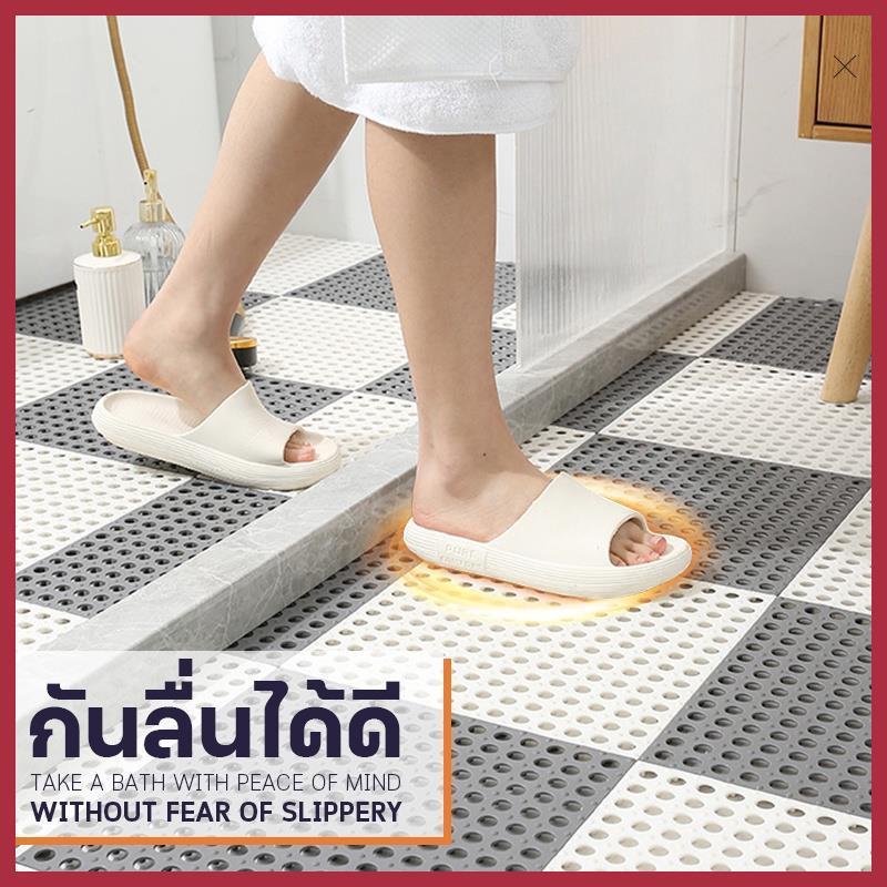 Product Introduction of แผ่นกันลื่น30*30cm ระบายน้ำได้เร็วไม่สะสมน้ำ แผ่นจิ๊กซอว์กันลื่นในห้องน้ำ DIY  กันน้ำกันลื่น มีบริการเก็บปลายทาง 26