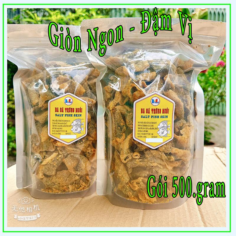 DA CÁ CAY TRỨNG MUỐI SINGAPORE - GIÒN NGON 500.GRAM Snack Ăn Vặt