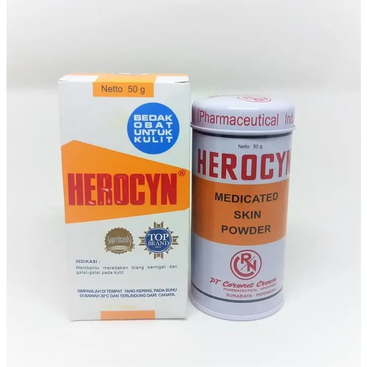 Bedak Herocyn Powder 50 gram/bedak kulit gatal 0
