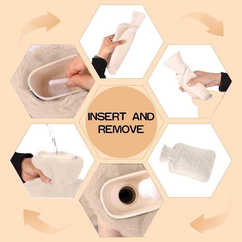 Product Introduction of Water-Filled Hot Water Bottle Thick Explosion-Proof Girls Warm Hand Hot Compress Belly Warm Foot Imitation Rabbit Wool Water-Filled Warm Hand Bag 19