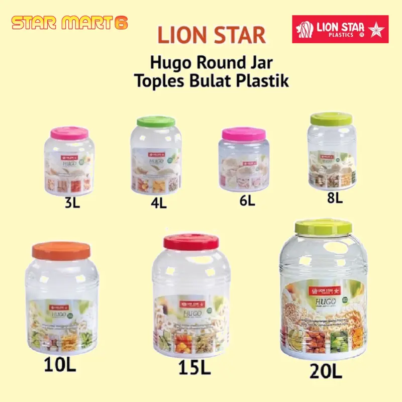 Lion Star Toples Hugo 10 12 15 20 liter Toples Kotak/bulat 4