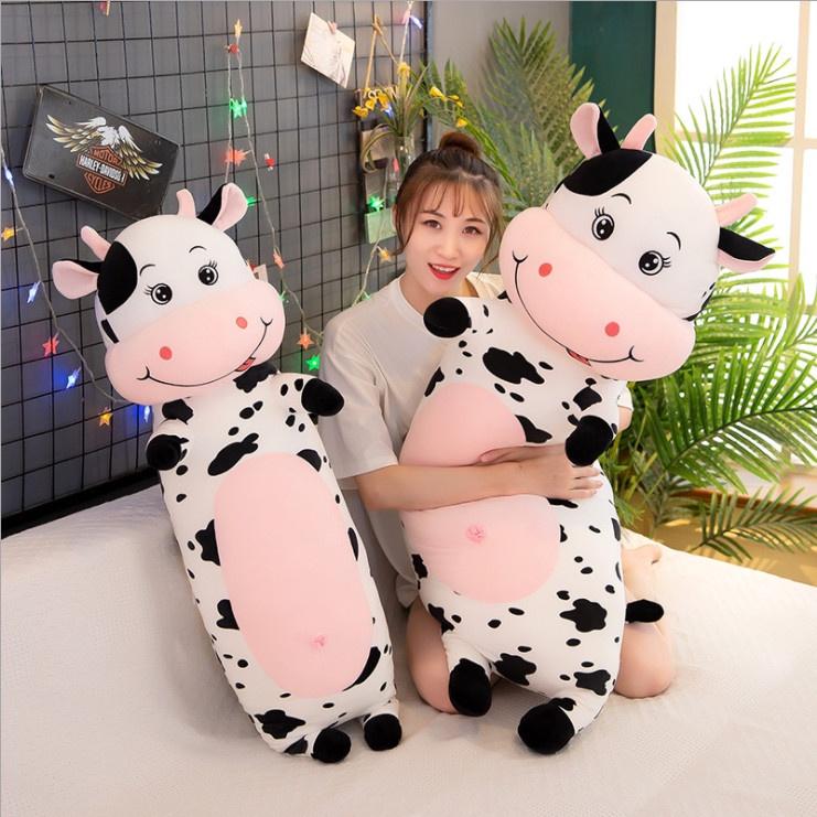 Gối Ôm Gấu Bông Bò Sữa mềm mịn cao cấp, Quà Tặng cho bé, đủ size 55,75,95,115cm 2