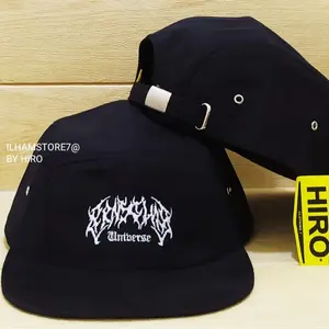 [COD]Topi Distro Pria/Topi Snapback Bordir Hip-Hop New Model/Topi Lima Panel