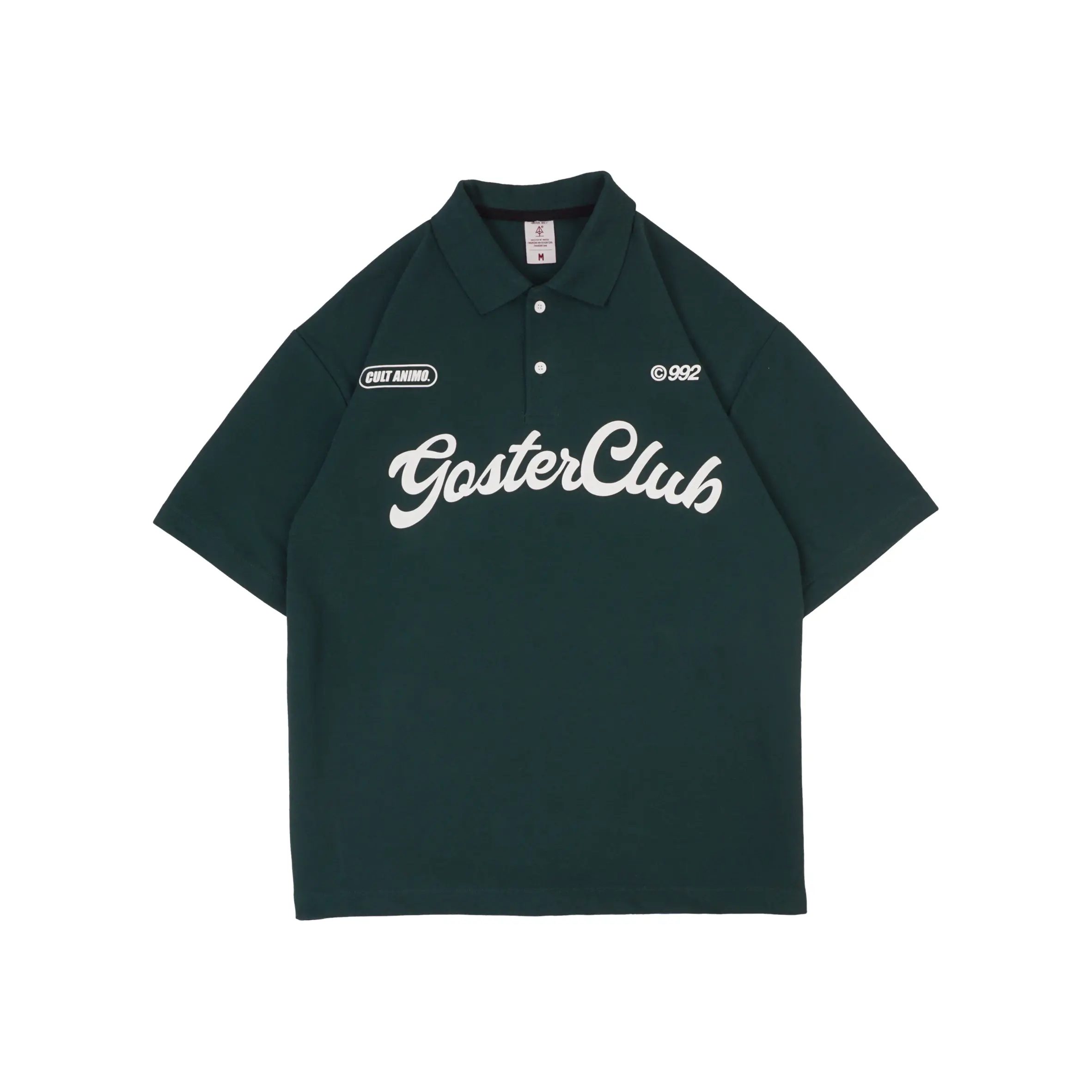 Goster Vintage Short Rugby Polo Shirt - Affection Green Baju Kain Kaos Panjang