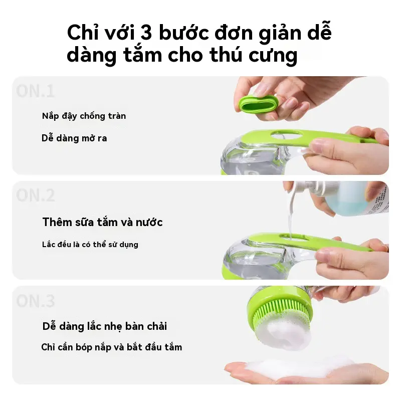 Bàn Chải Tắm Cho Thú Cưng, Bàn Chải Tắm Silicon, Bàn Chải Mát Xa Cho Chó, Lược Làm Đẹp Cho Mèo, Lược Làm Sạch Cho Thú Cưng, Đồ Dùng Tắm 8