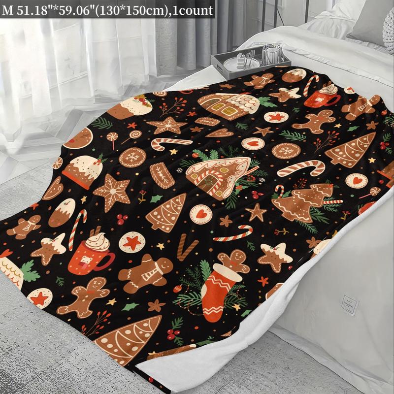 Product Introduction of Christmas Themed Blanket, Soft Comfortable Throw Blanket, Warm Napping Blanket for Home Office Travel Camping, Bedroom Accessories 3