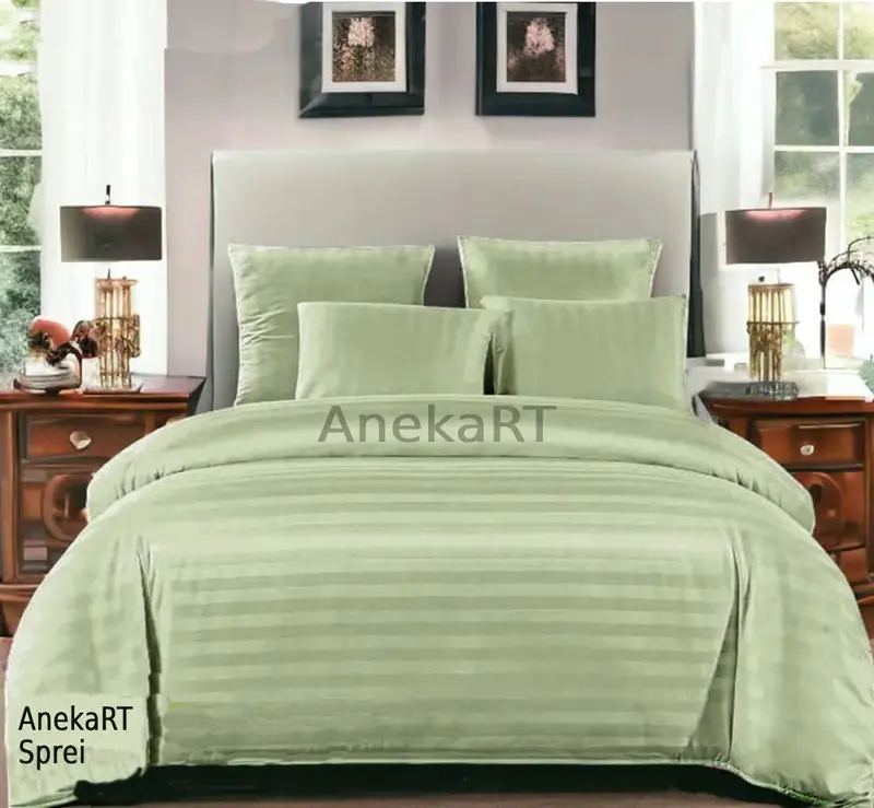 TINGGI 40 CM - SPREI HOTEL MICROTENCEL PREMIUM GRAMASI 130  SET ANTI GESER  FREE KARET ANTI GESER SEPRAI Kain Serat Bambu Mikro Sarung Bantal Frame 8