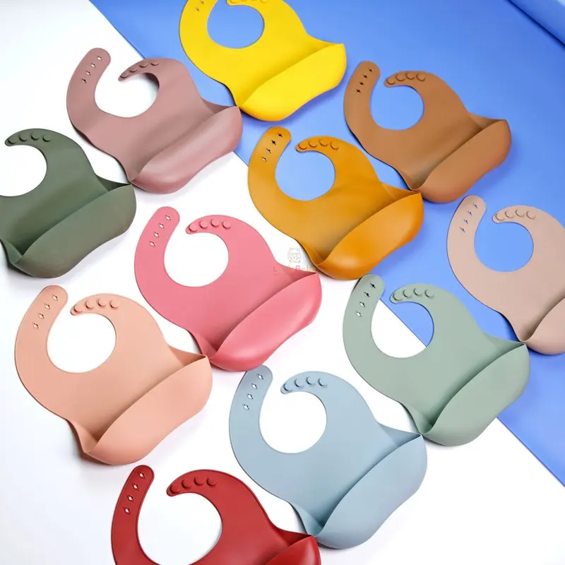 Littlebebeshop Baby Silicone Bibs | Celemek Bayi Bibs silikon 0