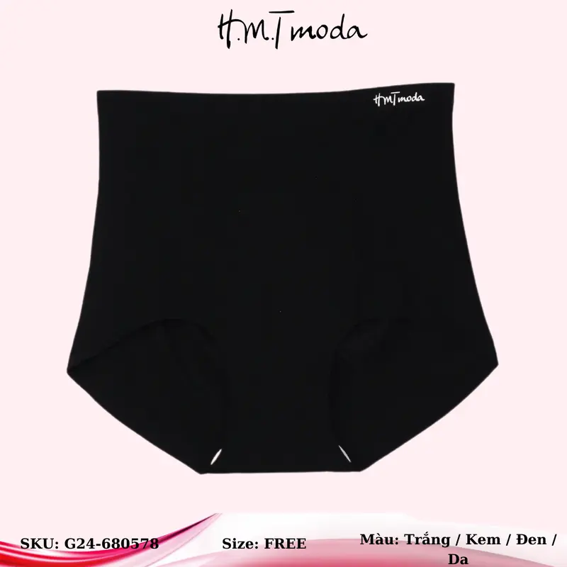 Quần lót nữ G24-680578 H.M.Tmoda dạng su, không đường may lưng cao 3