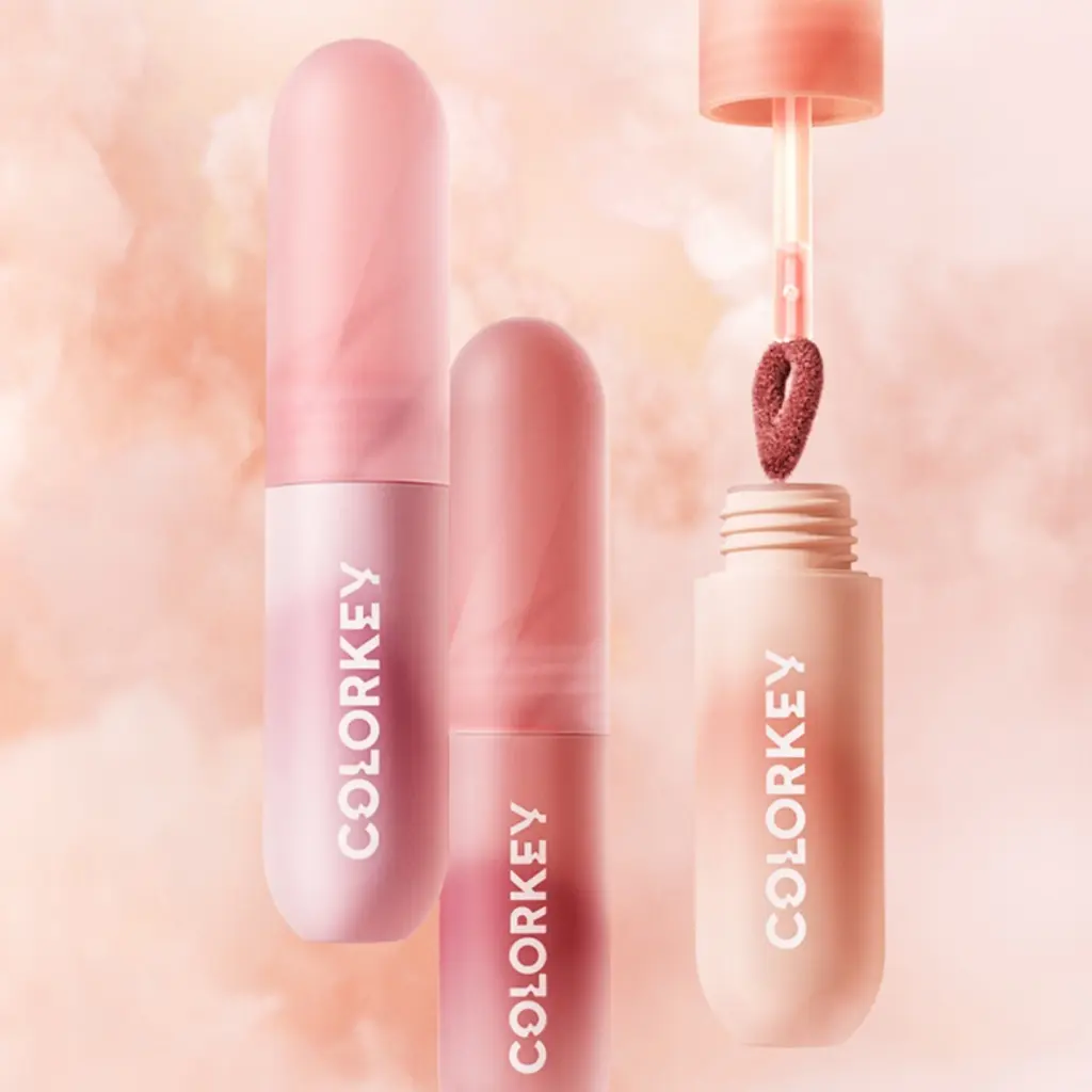 Gincu Cecair, Putam, colorkey, Lumpur Bibir Mousse Bullet Kecil, Tahan Lama