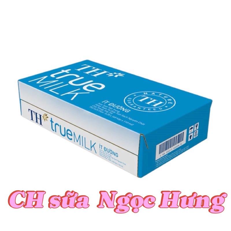 ￼Thùng 48 hộp sữa tươi tiệt trùng TH true MILK ít đường 110 ml (110 ml x 48) 0