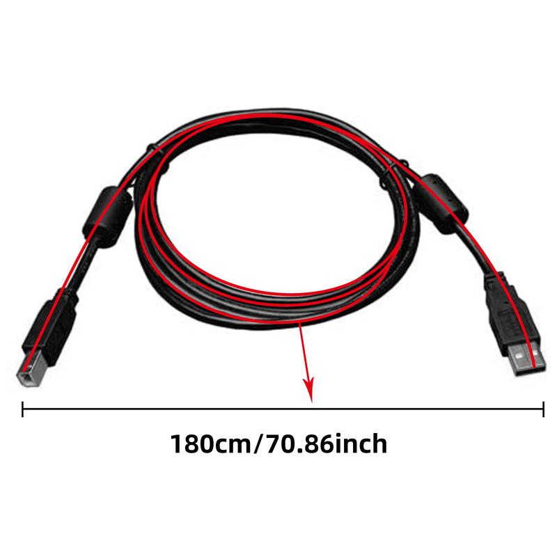 Product Introduction of USB 2.0 Printer Cable, 1 Piece High Speed Printer Cable, Universal Printer Cable for HP Canon Epson, Printer Accessories 1
