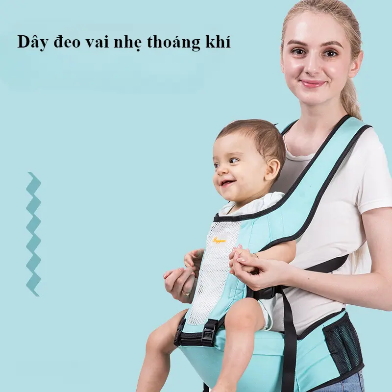 Vận Chuyển Trong Vòng 24 Giờ Em Bé Hai Vai Dây Đeo Eo Phân Mẹ Và Em Bé Cung Cấp Địu sơ sinh