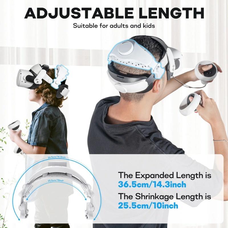 Product Introduction of Dây Đeo Đầu, Dành Cho Meta Quest 3, Vỏ Silicon, Vỏ Mặt, Phụ Kiện Tai Nghe Mũ Bảo Hiểm VR, Vỏ Bảo Vệ Chống Trầy Xước, Tương Thích Với Quest 3 / 2 / Pro / Pico4, Bao Gồm Phụ Kiện 3