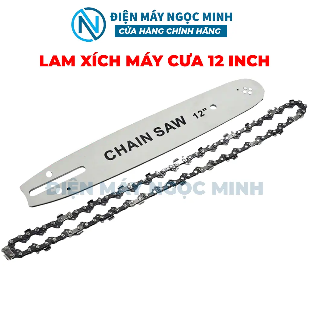 Lam xích máy cưa 12 inch phụ kiện lam xích máy cưa xích cầm tay các loại máy cưa điện, cưa xăng,...