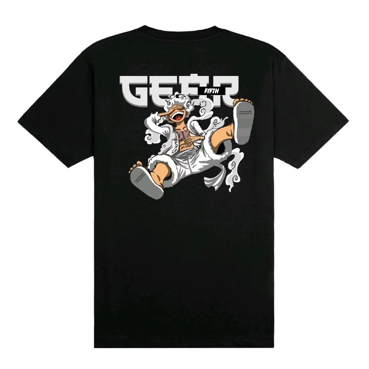 Freaky Tshirt Kaos Luffy Gear 5 Black Tees Katun
