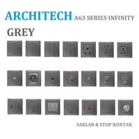 Gambar Architech Infinity A63-K01A Grey Sakelar/CETEKAN Lampu 1 Gang 1 Arah - 1GANG 1ARAH dari ARCHITECH INDONESIA Kota Administrasi Jakarta Utara 4 Tokopedia