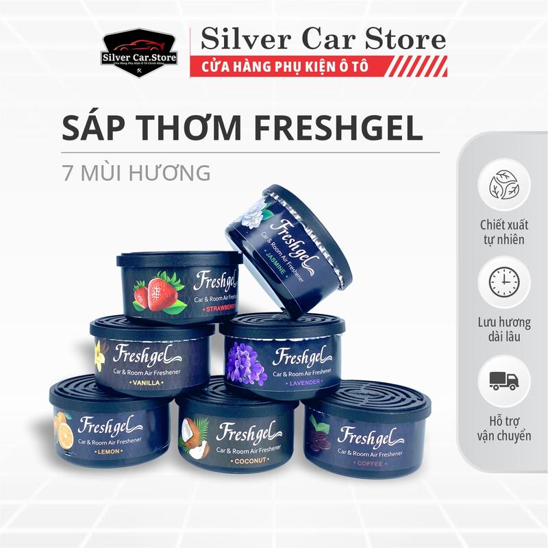Sáp Thơm Cao Cấp Freshgel Khử Mùi Ô Tô Phòng Ngủ Gia Đình, Dầu Thơm Phòng