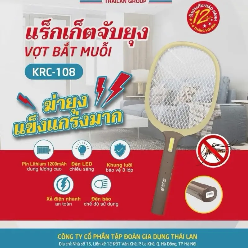 Vợt bắt muỗi  Korichi KRC-108