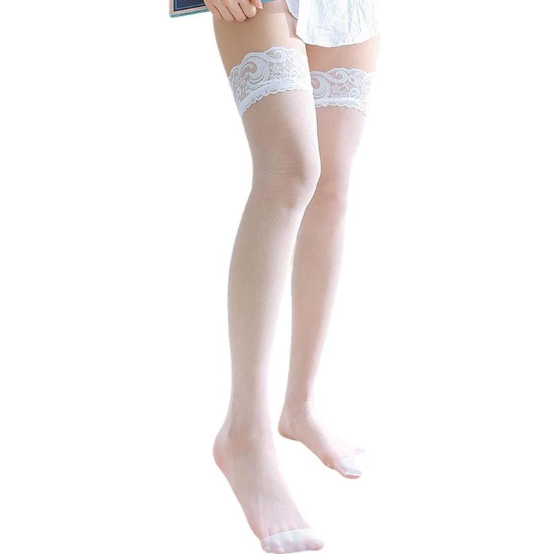 Product Introduction of Women Sexy Lace Stockings Thigh High Over Knee Socks Stockings Sexy Black Long Socks M6R5 21