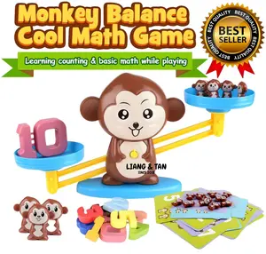 ( BISA COD ) PROMO Mainan Anak Monkey Balance Math Toy Belajar Berhitung Matematika / Mainan Edukasi Matematika Timbangan Anak / Mainan Anak Laki Laki / Mainan Anak Perempuan SNI Murah