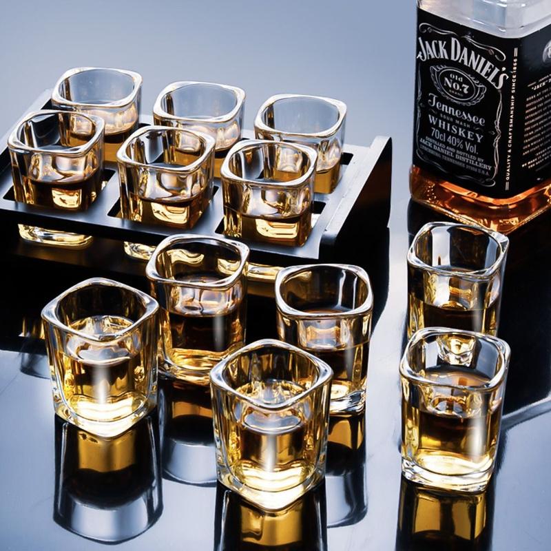 Product Introduction of Coffee Drinkware Cup Shot Glass Set Spirit Glass Jigger Bartender Tools 8