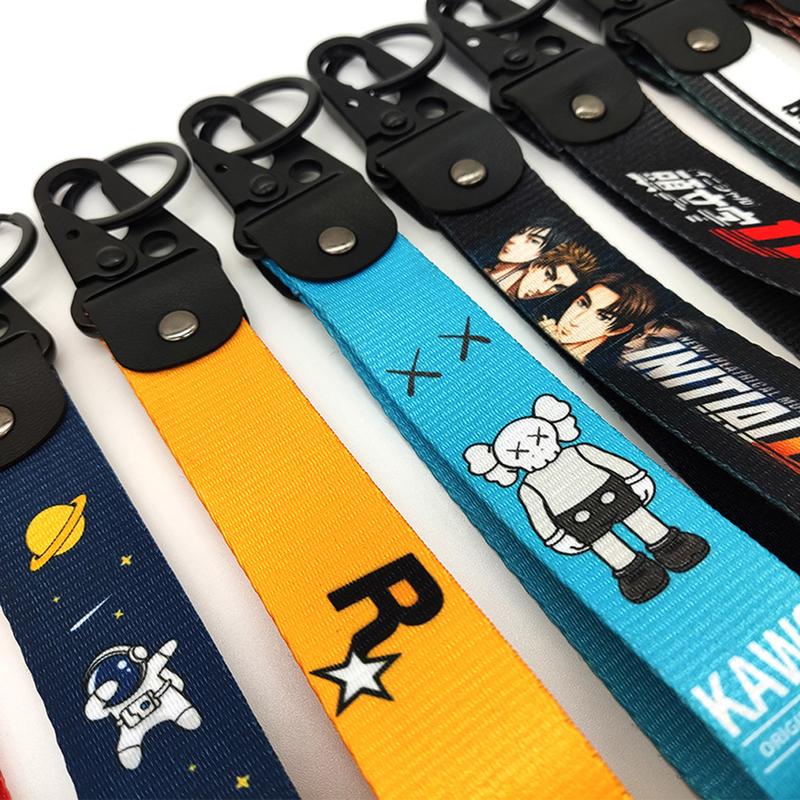 Product Introduction of Fashion Ribbon Car Keychain Lanyard Business Gift Key Chain Men Women Car Key Strap Waist Wallet KeyChains Keyrings #466471 31