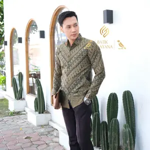 Batik Motif Dwipanda Sage Batik Anak Muda Slimfit Baju Katun