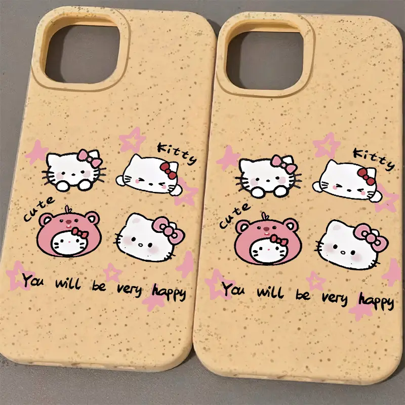 Ốp Điện Thoại, Cá Nhân Hóa, Họa Tiết Hello Kitty Loopy Ngôi Sao Màu Hồng, Tương Thích Với IPhone 15 13 14 16 12 11 X XR Xs Max 7 / 8 Plus Se2020, Làm Bằng Silicon, Chống Sốc Và Rơi, Vỏ Bảo Vệ 1