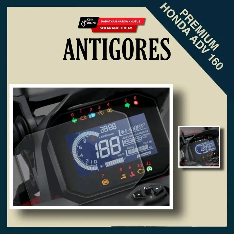 Anti gores sticker spidometer Honda Adv 160 Car 3