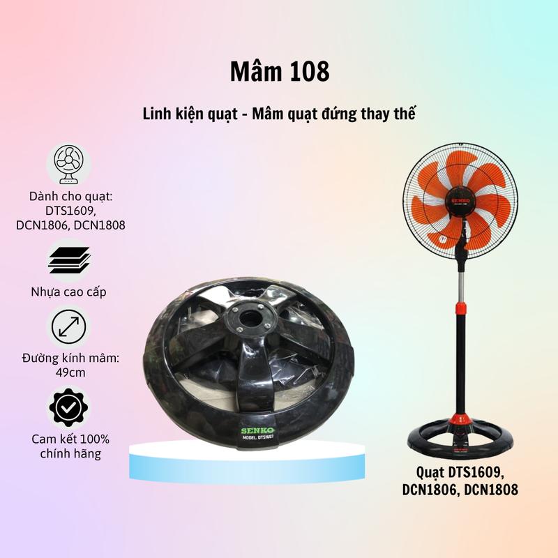 Product Introduction of Mâm Quạt Thay Thế Cho Quạt Đứng Senko - Hàng Chính Hãng - Dùng Tiện Lợi, Dễ Dàng Lắp Ráp - p1 22