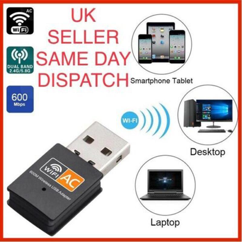 Product Introduction of 600 Mbps 2.4-5Ghz USB Dual Band Wireless Adapter WiFi Dongle 802.11 AC Laptop PC 9