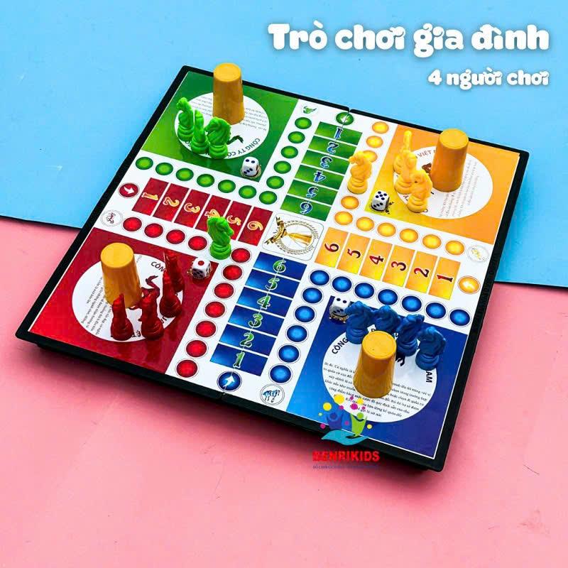 (KÈM QUÀ) Bộ Đồ Chơi #Toy CỜ CÁ NGỰA có Nam Châm,hộp nhựa cứng có thể gấp gọn,không bị rơi 3