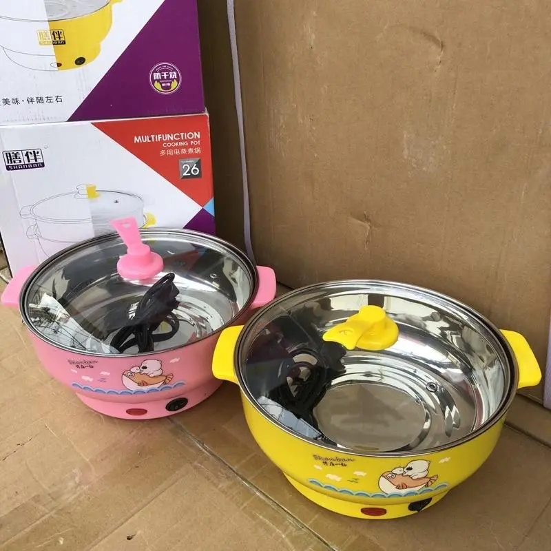 [Siêu Sale] Nồi Lẩu Điện Đa Năng 28cm inox Công Xuất Mạnh Nhanh Nóng, Chiên, Xào, nấu canh,súp.. 7