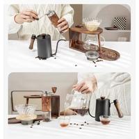 Gambar One Two Cups 1 Set Alat Pembuat Kopi Manual Brew Coffee Bean Grinder Lengkap - HS-54 [ Teko Seduh + Corong Filter V60 + Teko Server + Grinder Kopi + 50 pcs Kertas Filter + Sikat Pembersih + Stand ] - Coklat dari Usea Official Store Kota Administrasi Jakarta Barat 3 Tokopedia