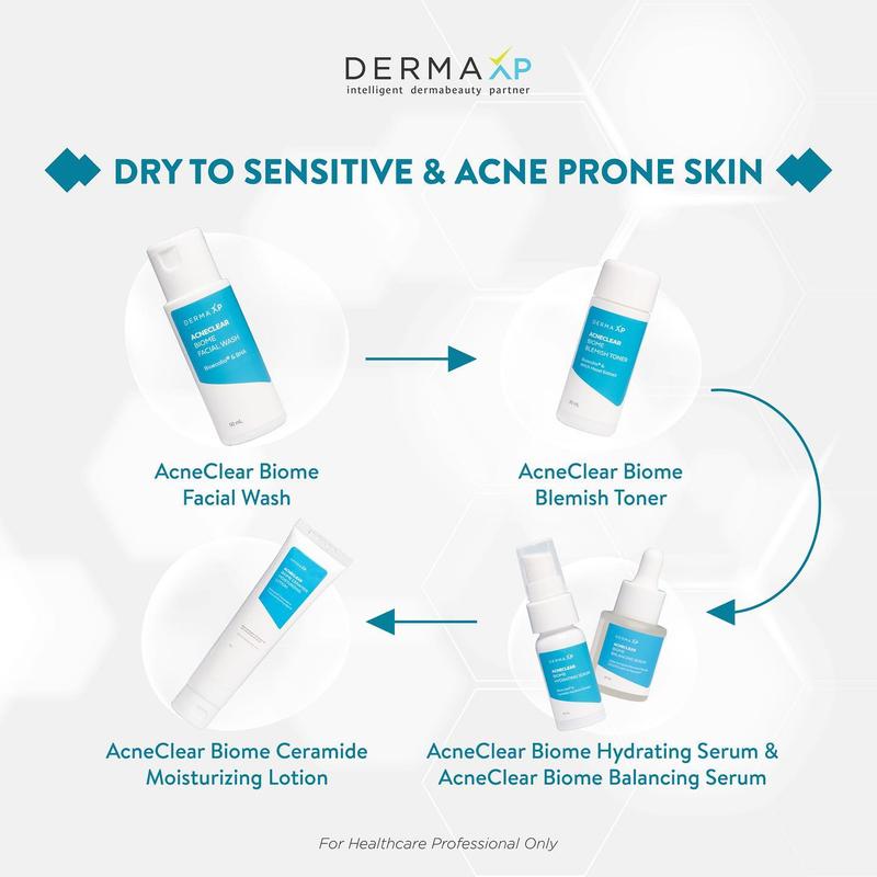 DERMA XP ACNE CLEAR BIOME FACIAL WASH, ACNE FACIAL WASH, SABUN MUKA KULIT BERJERAWAN 30 ml Berjerawat Kering Membersihkan Wajah Extract 2