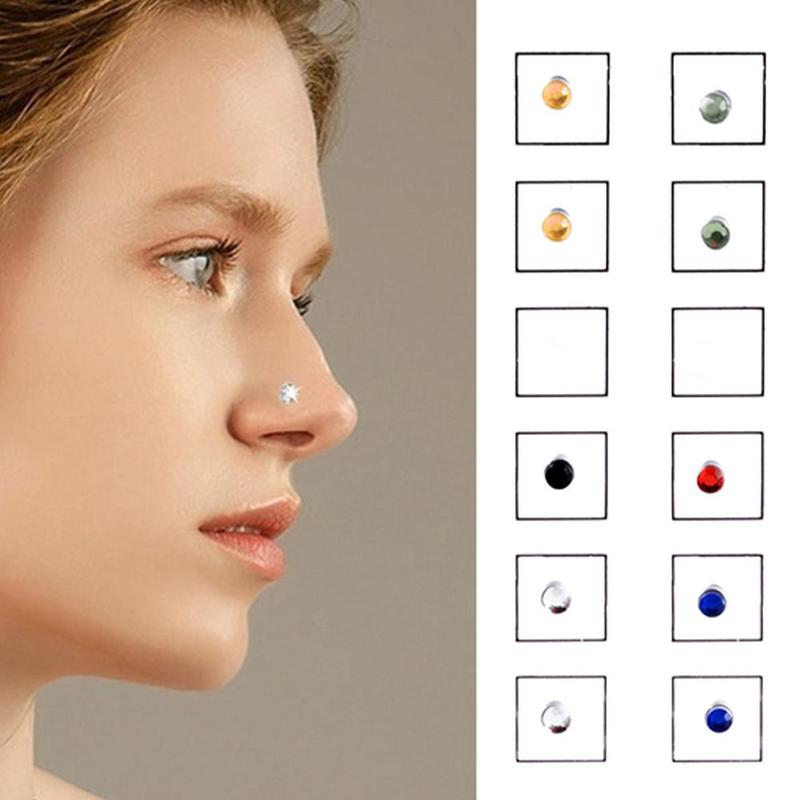 Product Introduction of Miếng Dán Thẻ, 12 Cái, Từ Tính, Không Xỏ Lỗ, Cho Tai, Môi Và Khuyên Mũi 17