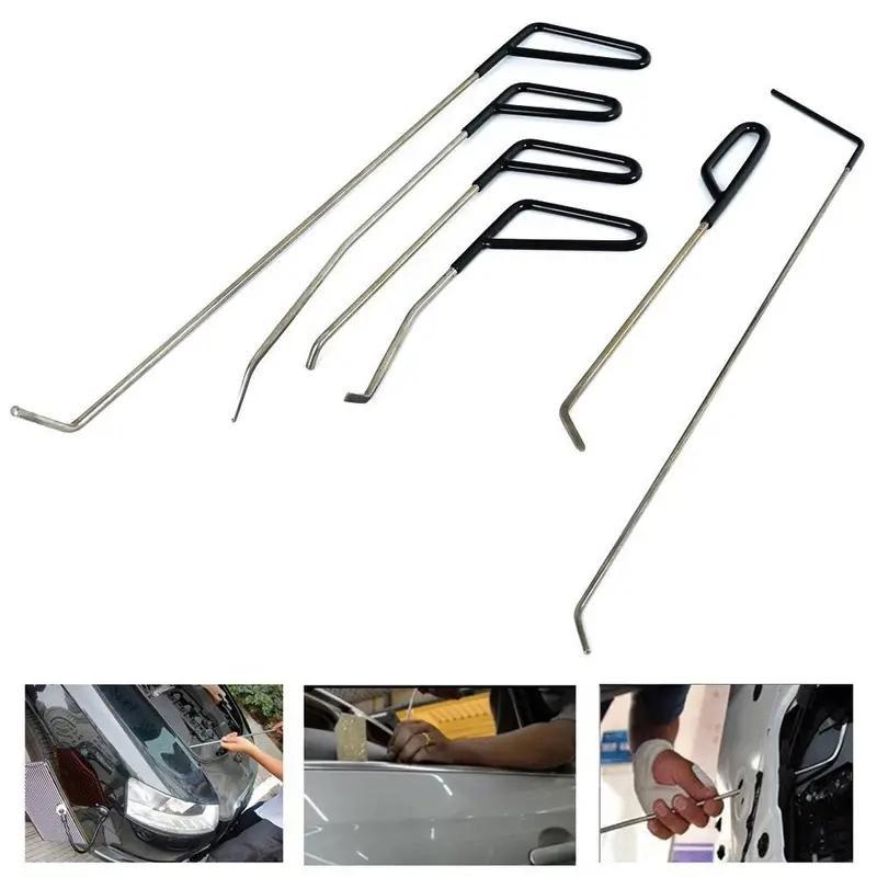 Car Dent Repair Tool Kit, Car Dent Hook Rods, Paintless Dent Repair Kit, Stainless Steel Hand Tools for Car Auto Body Dents Hail Damage Removal 2