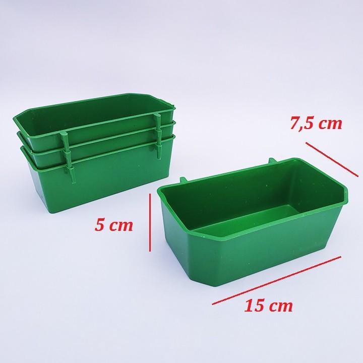 Máng ăn cho chim bồ câu máng ăn cho chim avi nhựa xanh