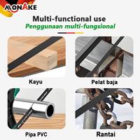 Gambar MONAKE Alat Jerman Hacksaw Frame 12" 300mm High Quality Rangka gergaji besi stang gergaji besi Industrial Grade 12 Inch - Gaya Biasa dari Monake Professional Store Kota Administrasi Jakarta Barat 5 Tokopedia