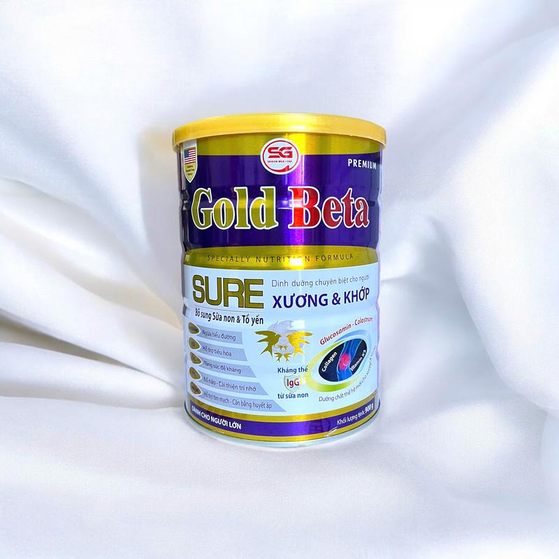 Sữa Gold beta sure xương khớp cho người lớn lon 900g