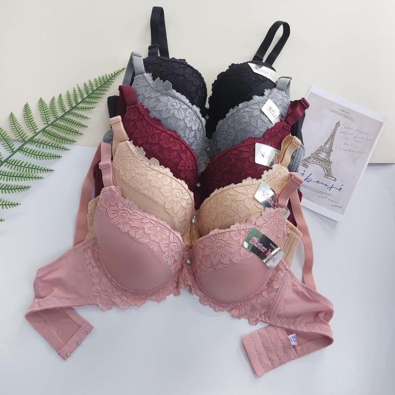   BRA THÁI LOẠI 1  Áo lót ren Bigsize Thái A2229 Quả lớn Cup B+,C Có Gọng Đệm mỏng Nâng nhẹ Chống chảy xệ Định Hình V1 Bra nữ 