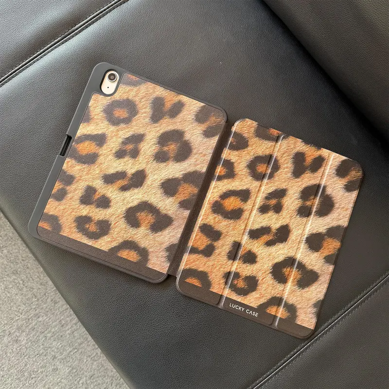 Fashion Leopard-pattern Tablet Case, 1 Count Soft TPU Tablet Protective Cover, Tablet Protector for iPad Air 4/5 9/8/7th M2 M4 2018/2019/2020/2021/2022/2023/2024 8