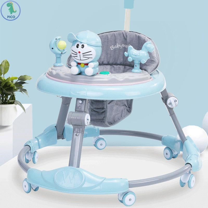 Xe tròn cho bé-Xe tập di cho bé kết hợp làm bàn ăn dặm có nhạc và đèn ,gấp gọn và điều chỉnh được cao thấp 3