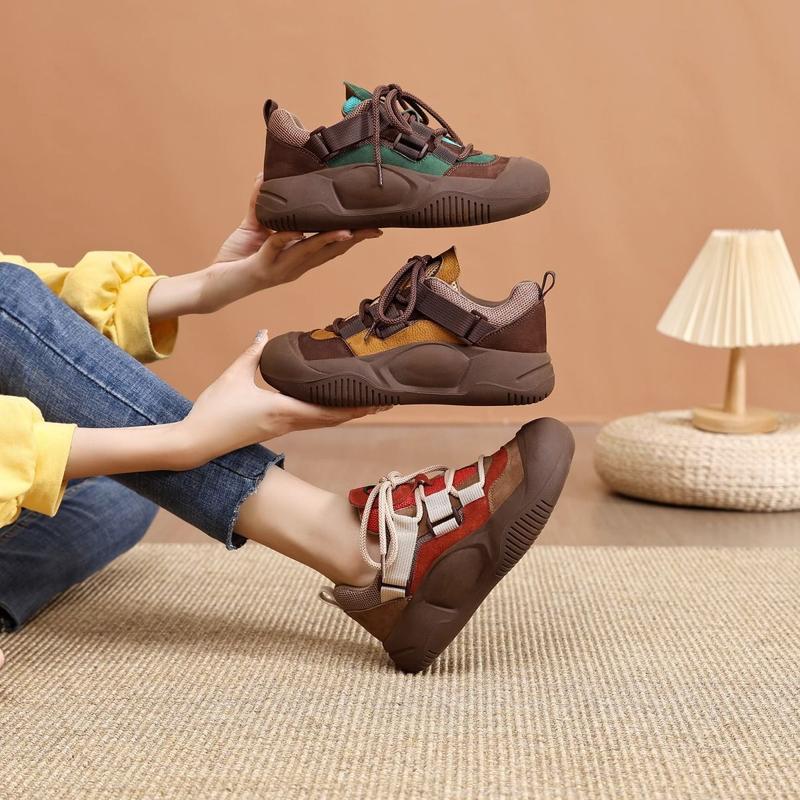 Product Introduction of Dad Shoes, Yuechen, Bộ Sưu Tập Mùa Lò Xo Và Mùa Thu Mới, Dành Cho Nữ, Phổ Biến INS, Dễ Phối Đồ, Thoáng Khí, Đế Mềm, Giày Thể Thao Thường Ngày, Có Sẵn Năm 2025, Bán Chạy Cửa Hàng 2