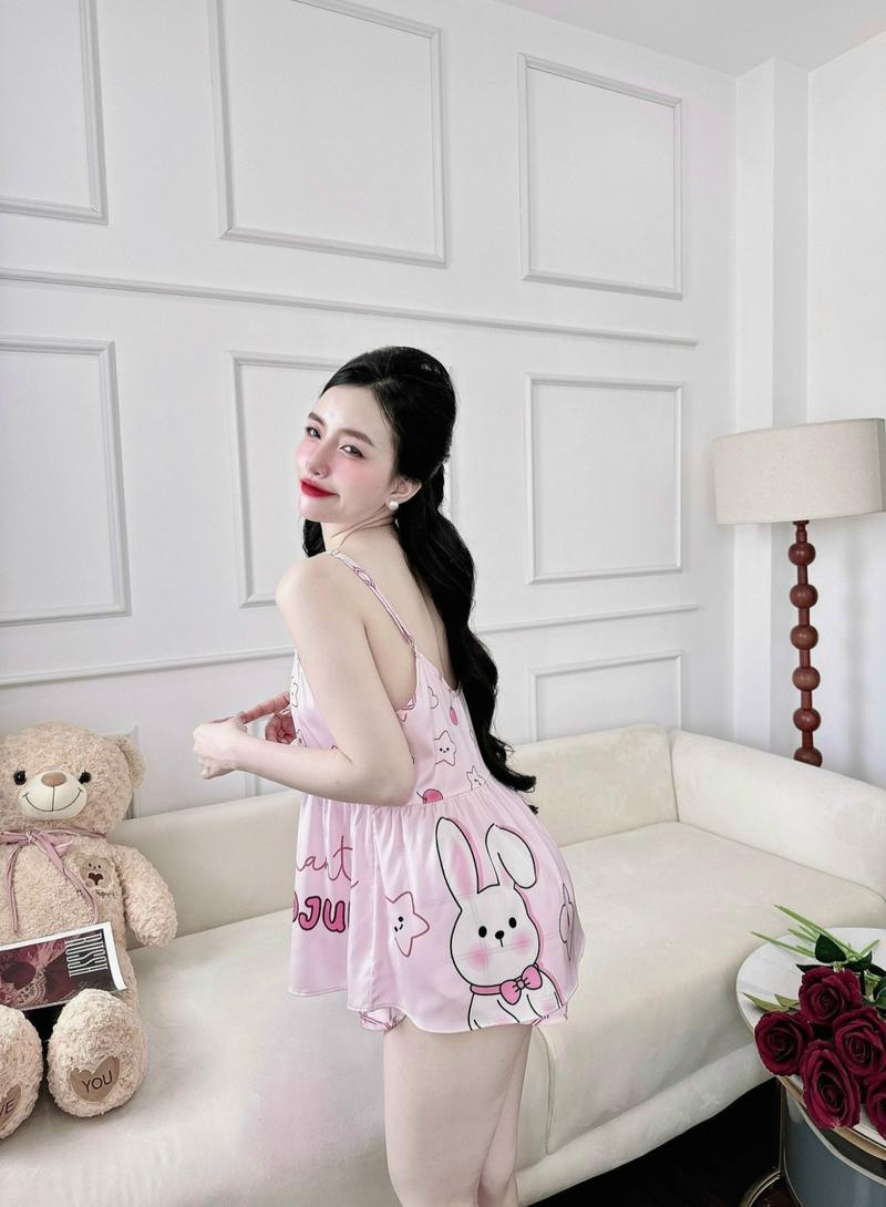 Product Introduction of Đồ Ngủ Sexy Bộ Latin 2 Dây Đô  Nút Ngọc Dưới 65Kg 53