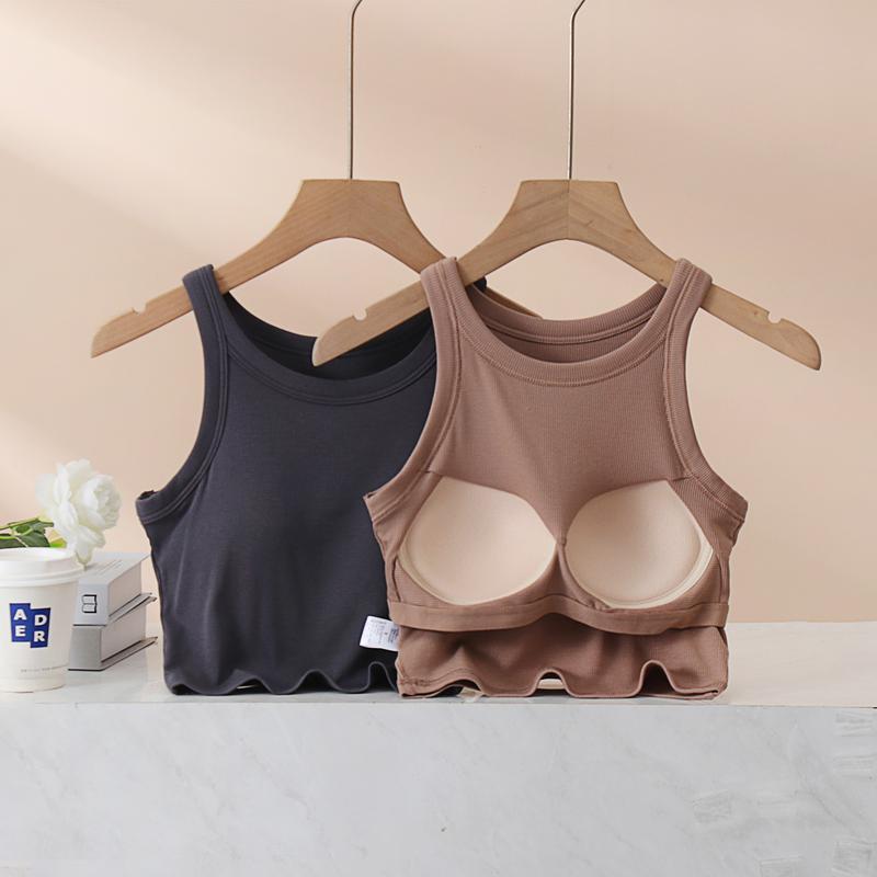 LAMDIENSTORE - LA029 ÁO BA LỖ CROPTOP CÓ ĐỆM MÚT, Chất liệu cotton co giãn thoáng mát, phong cách trẻ trung năng động. Nữ Women