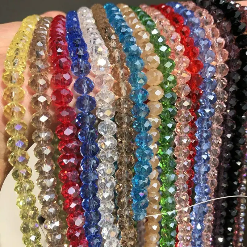 Kristal Ceko 4 / 6 / 8 mm Manik Crystal Ceko Bapau Bening